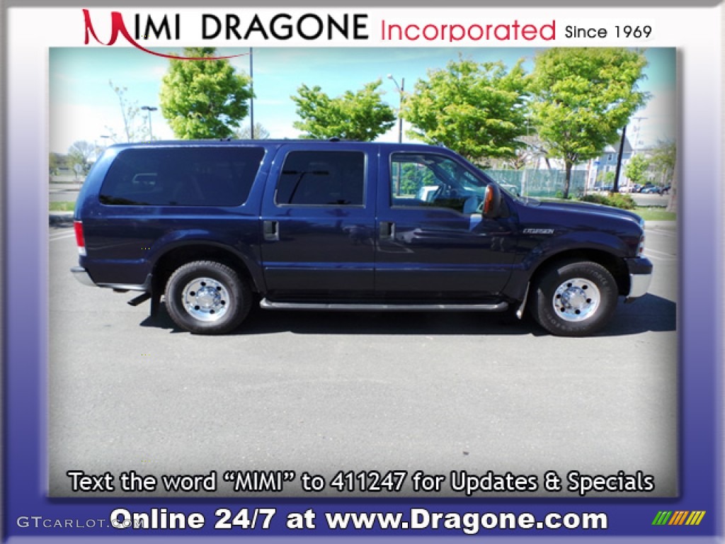 2005 Excursion XLT - True Blue Metallic / Medium Flint photo #3
