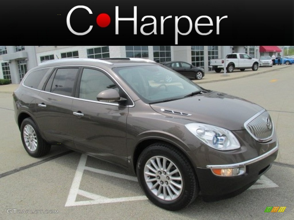 2008 Enclave CXL AWD - Cocoa Metallic / Cashmere/Cocoa photo #1