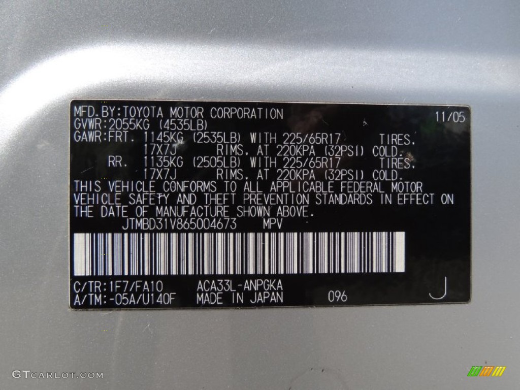 2006 RAV4 Limited 4WD - Classic Silver Metallic / Taupe photo #15