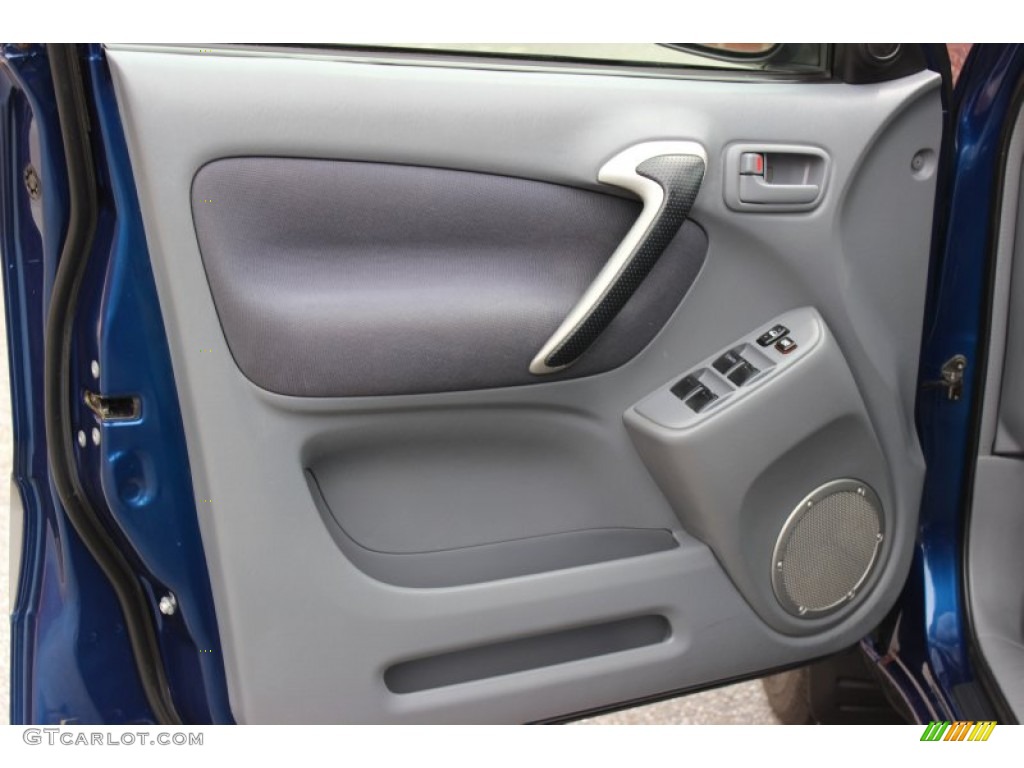 2003 Toyota RAV4 Standard RAV4 Model Gray Door Panel Photo #80964424