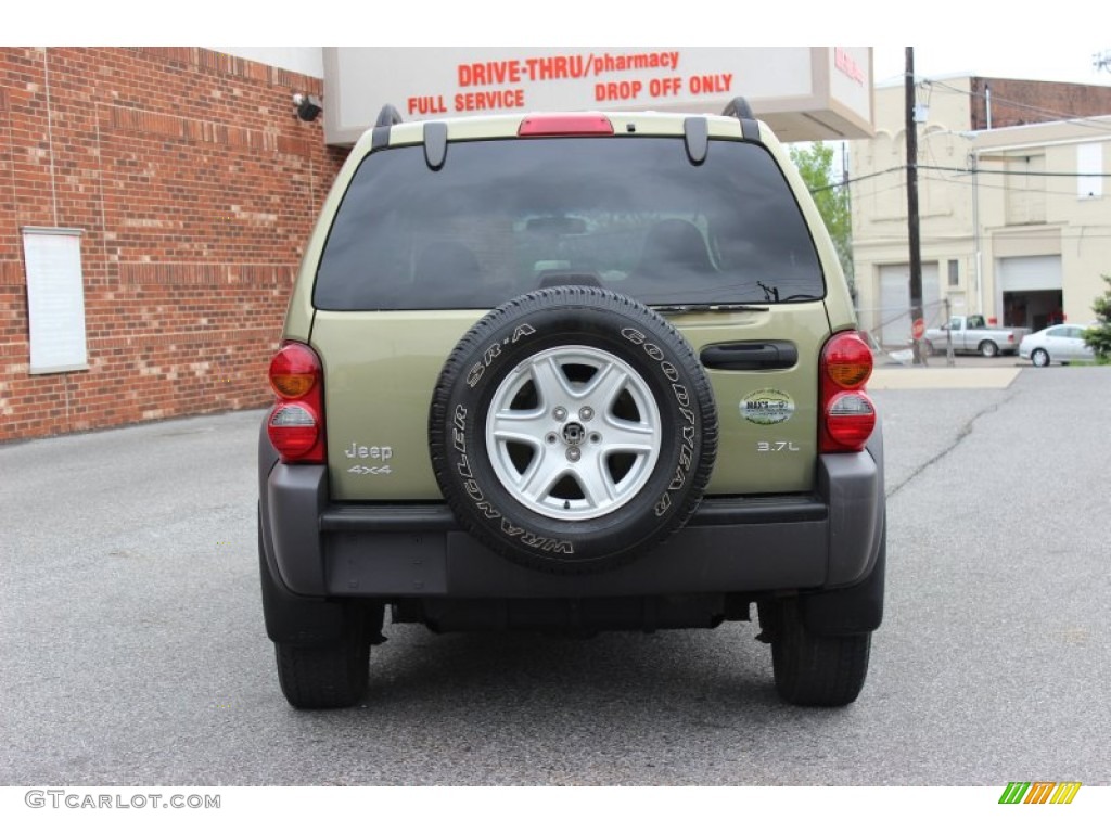 2004 Liberty Sport 4x4 - Cactus Green Pearl / Dark Slate Gray photo #7
