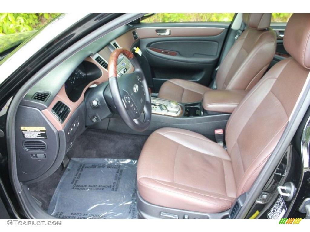 Saddle Interior 2011 Hyundai Genesis 4.6 Sedan Photo #80965351
