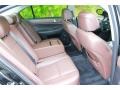 2011 Hyundai Genesis Saddle Interior Rear Seat Photo