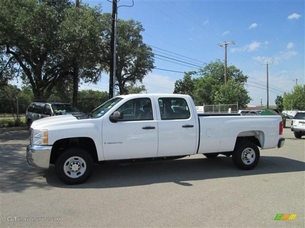 2009 Silverado 2500HD Work Truck Crew Cab - Summit White / Dark Titanium photo #4