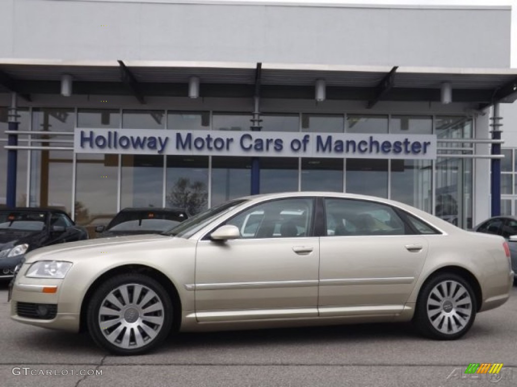 2006 A8 L 4.2 quattro - Platinum Beige Pearl Effect / Sand Beige/Cream Beige photo #1