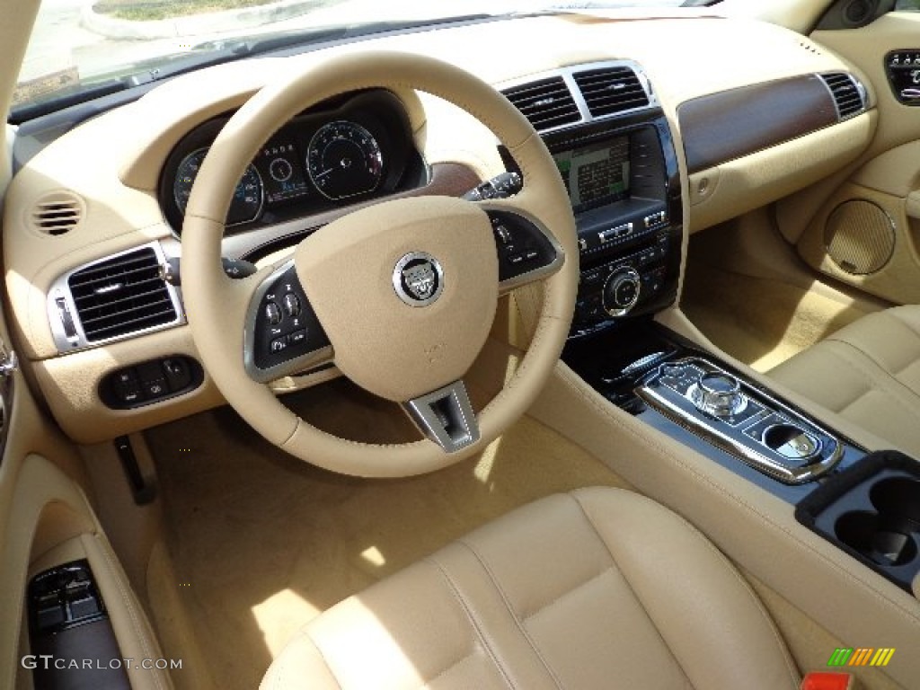 Caramel Interior 2013 Jaguar XK XK Convertible Photo #80966453