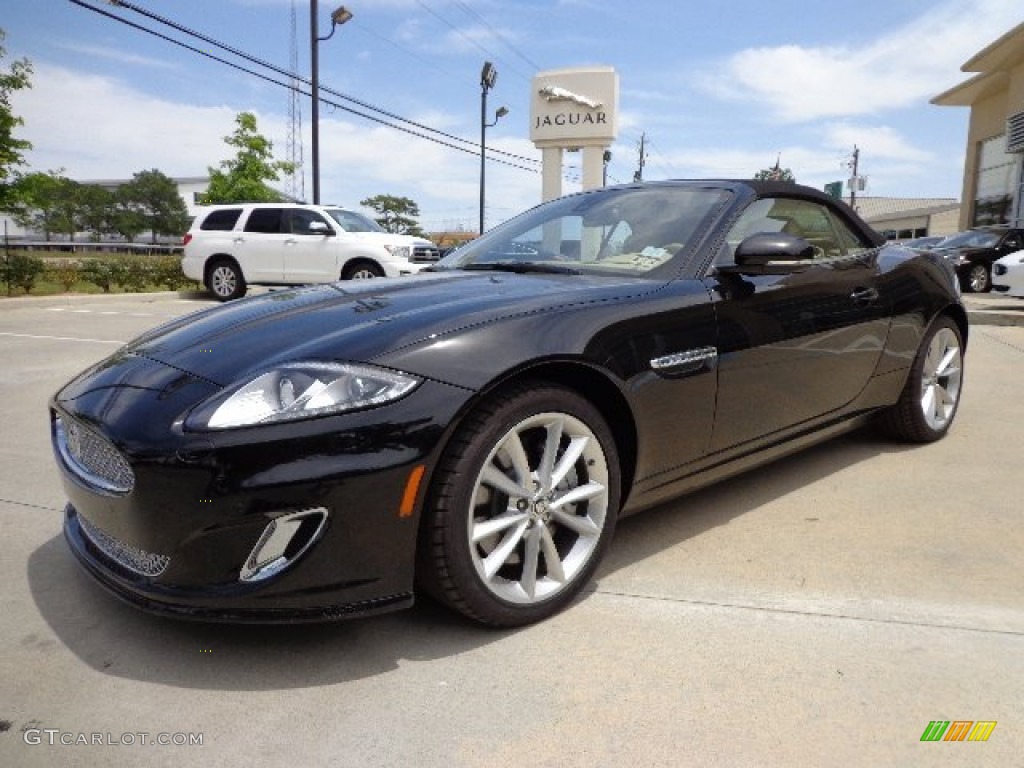 Ebony Black 2013 Jaguar XK XK Convertible Exterior Photo #80966505
