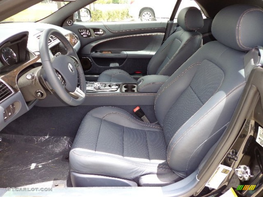 Portfolio Navy/Poltrona Frau Leather Headlining Interior 2013 Jaguar XK XK Convertible Photo #80967279