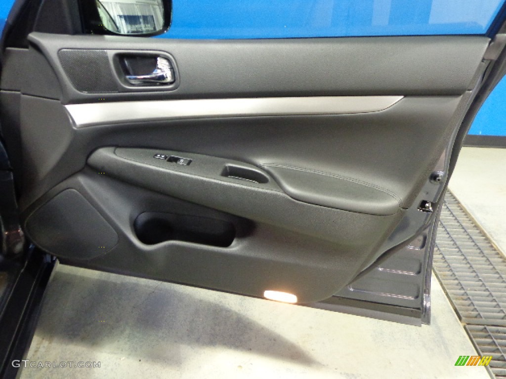 2011 G 25 x AWD Sedan - Blue Slate / Graphite photo #22