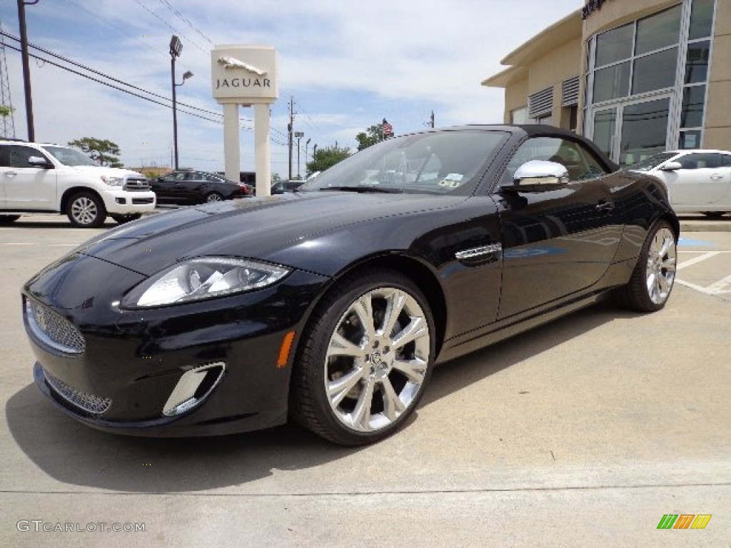 Celestial Black Metallic 2013 Jaguar XK XK Convertible Exterior Photo #80967343