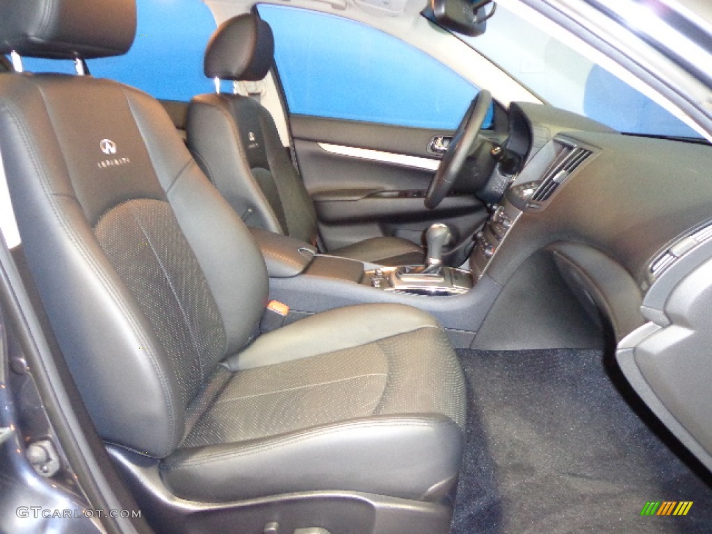 2011 G 25 x AWD Sedan - Blue Slate / Graphite photo #25