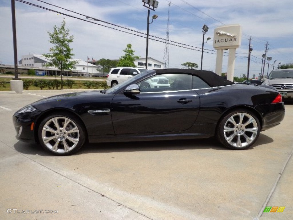 Celestial Black Metallic 2013 Jaguar XK XK Convertible Exterior Photo #80967393
