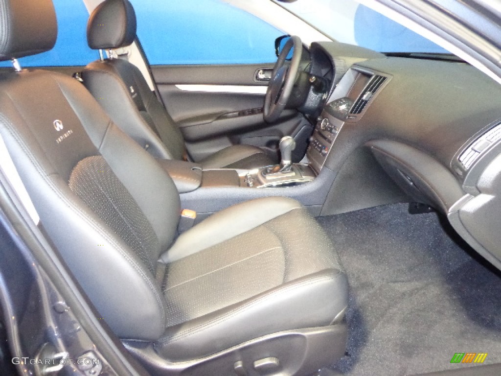 2011 G 25 x AWD Sedan - Blue Slate / Graphite photo #26