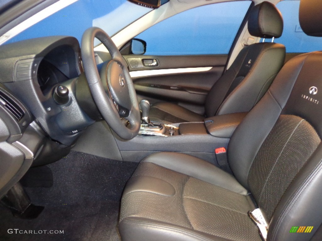 2011 G 25 x AWD Sedan - Blue Slate / Graphite photo #29