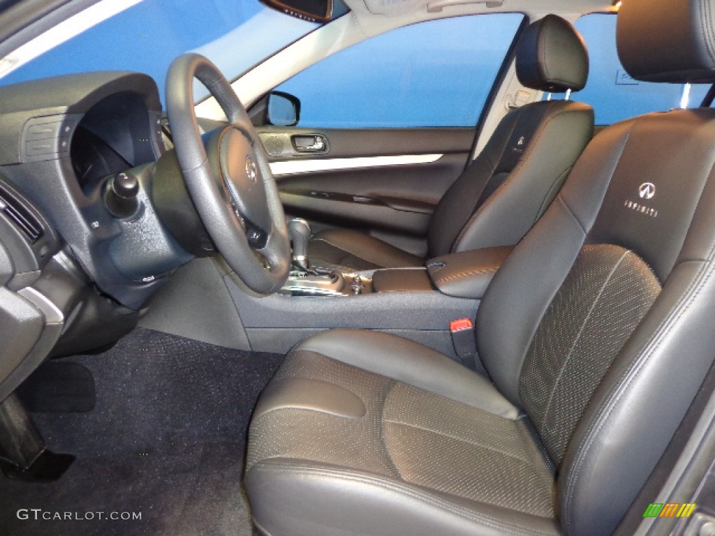 2011 G 25 x AWD Sedan - Blue Slate / Graphite photo #30