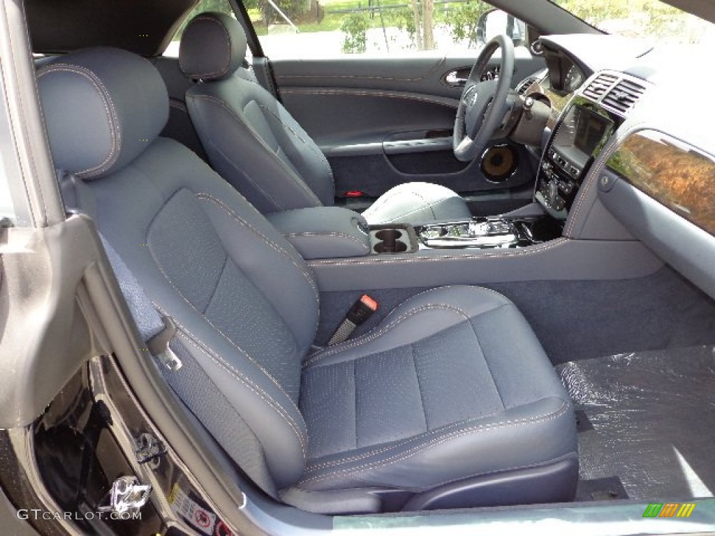 Portfolio Navy/Poltrona Frau Leather Headlining Interior 2013 Jaguar XK XK Convertible Photo #80967566
