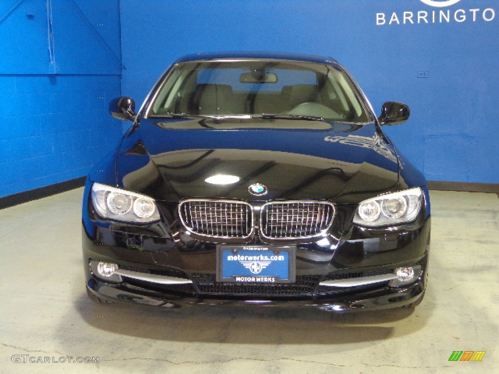 2011 3 Series 328i xDrive Coupe - Jet Black / Black photo #2