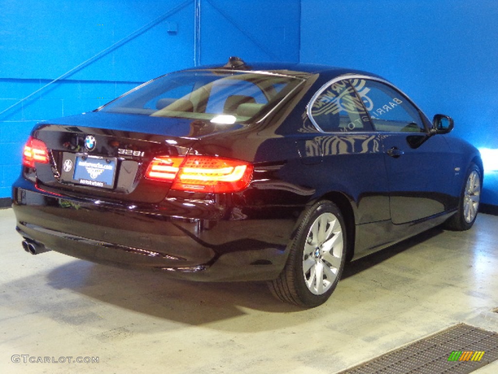 2011 3 Series 328i xDrive Coupe - Jet Black / Black photo #7