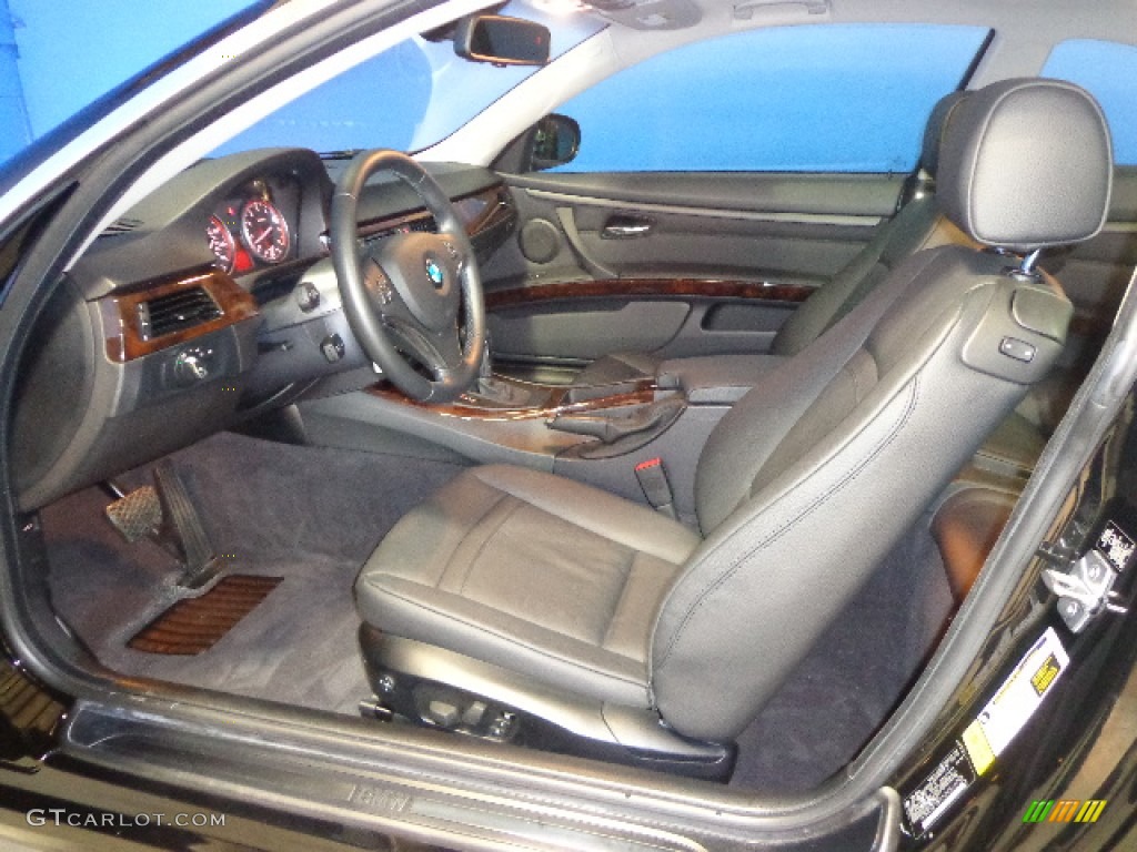 Black Interior 2011 BMW 3 Series 328i xDrive Coupe Photo #80968987