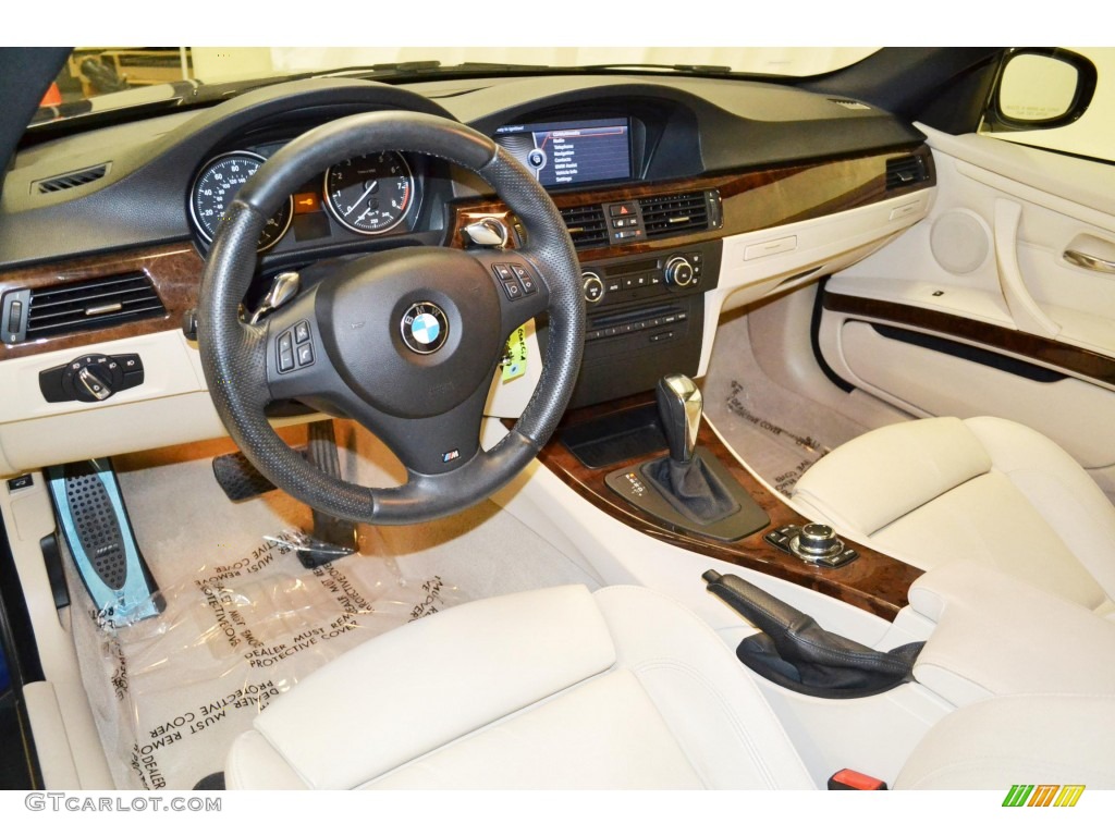 Cream Beige Interior 2010 BMW 3 Series 335i Coupe Photo #80969371