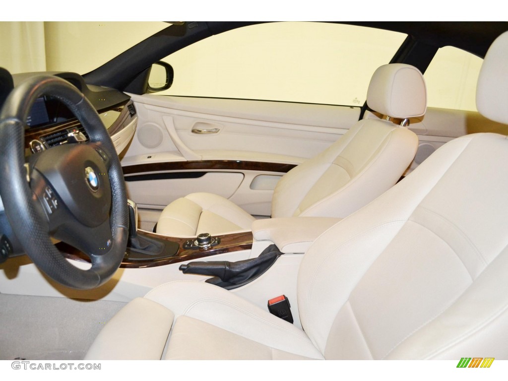 Cream Beige Interior 2010 BMW 3 Series 335i Coupe Photo #80969400