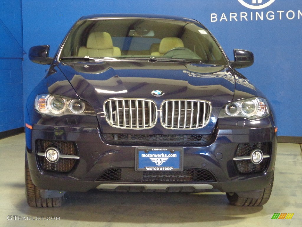 2011 X6 xDrive50i - Monaco Blue Metallic / Sand Beige photo #2