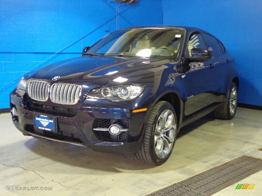 2011 X6 xDrive50i - Monaco Blue Metallic / Sand Beige photo #3