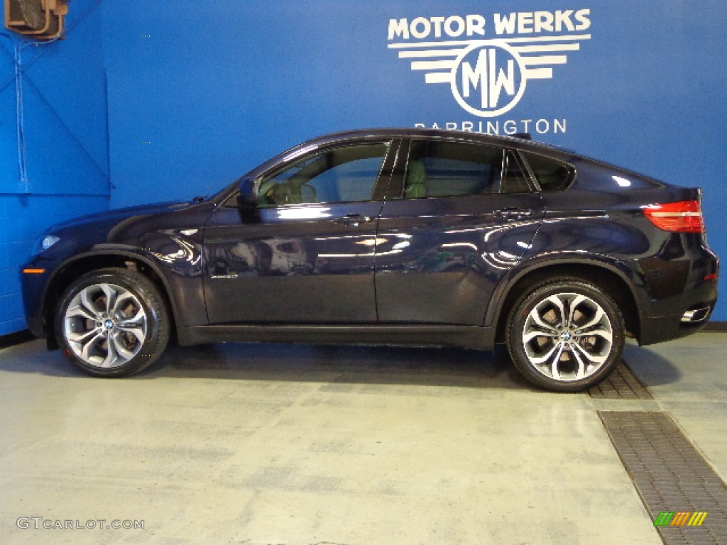 2011 X6 xDrive50i - Monaco Blue Metallic / Sand Beige photo #14