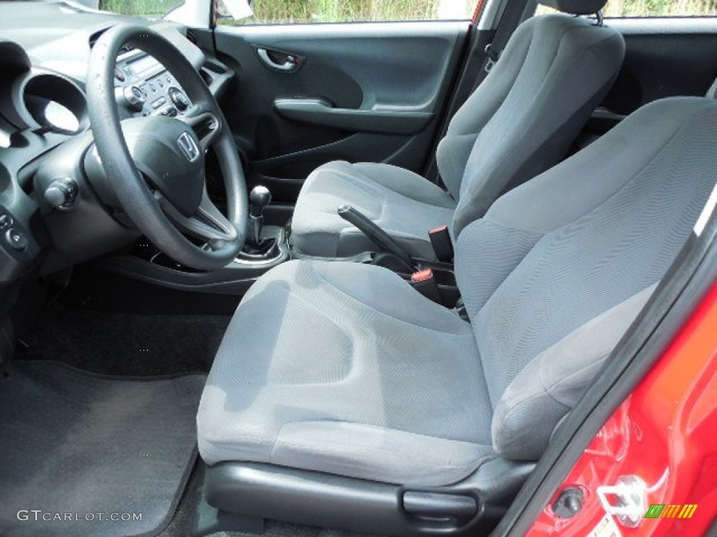 Gray Interior 2010 Honda Fit Standard Fit Model Photo #80971493