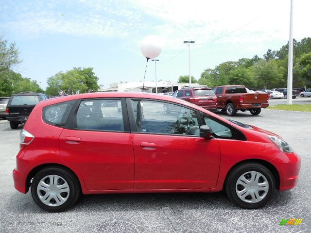 Milano Red 2010 Honda Fit Standard Fit Model Exterior Photo #80971628