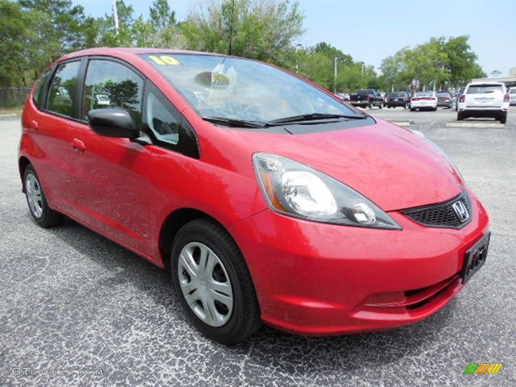 Milano Red 2010 Honda Fit Standard Fit Model Exterior Photo #80971651