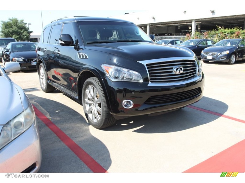 2012 QX 56 - Black Obsidian / Graphite photo #1