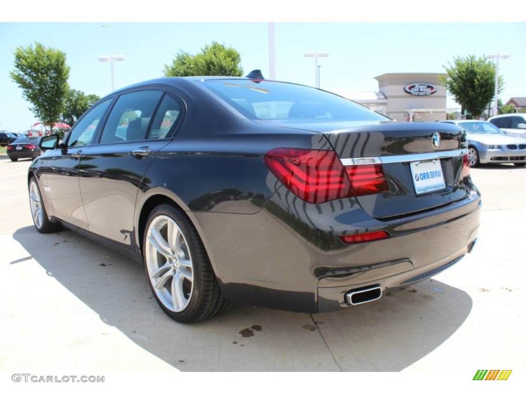 2013 7 Series 750Li Sedan - Dark Graphite Metallic II / Black photo #3