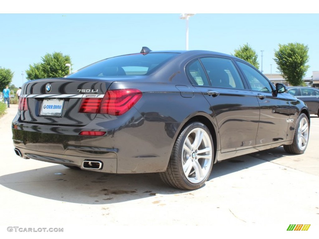 2013 7 Series 750Li Sedan - Dark Graphite Metallic II / Black photo #4