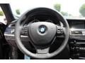 2013 BMW 7 Series Black Interior Steering Wheel Photo