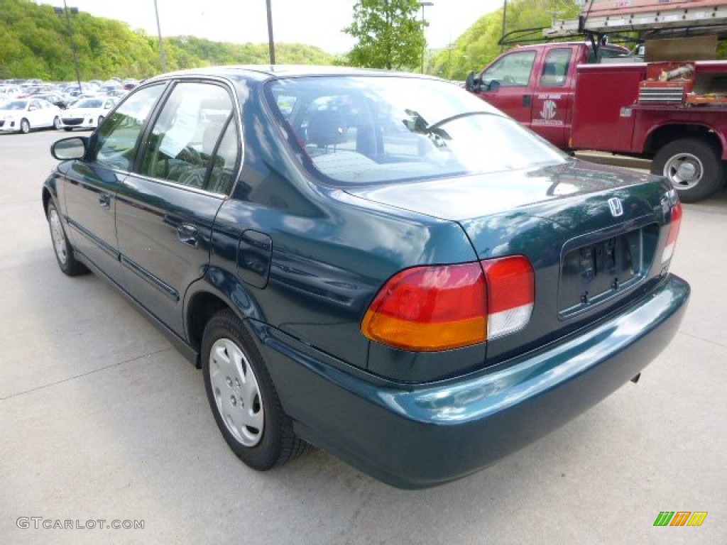 1997 Civic EX Sedan - Cypress Green Metallic / Beige photo #4
