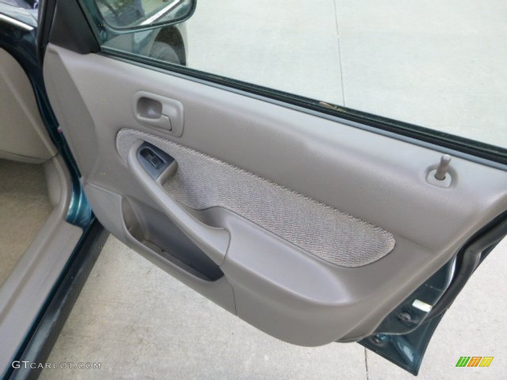 1997 Civic EX Sedan - Cypress Green Metallic / Beige photo #11