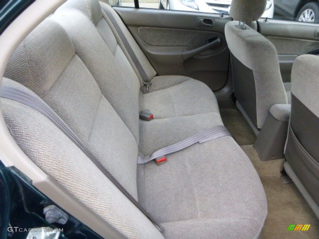 1997 Civic EX Sedan - Cypress Green Metallic / Beige photo #12