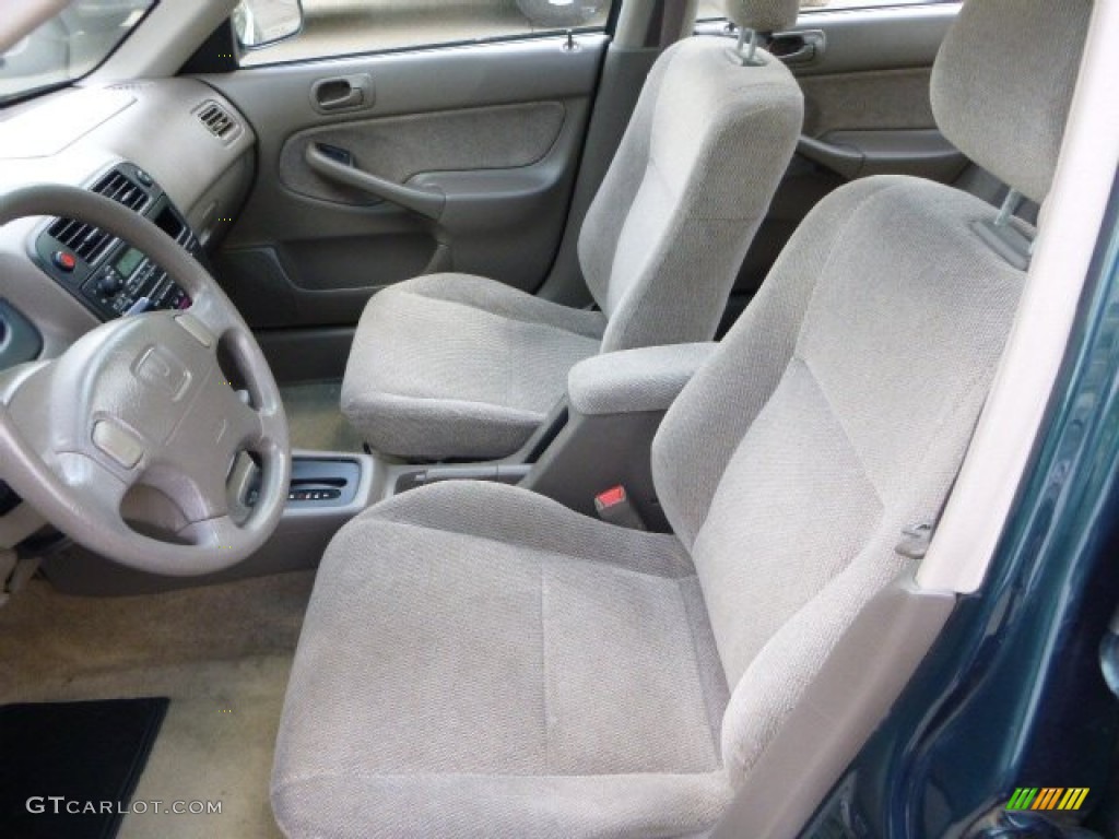 1997 Civic EX Sedan - Cypress Green Metallic / Beige photo #14