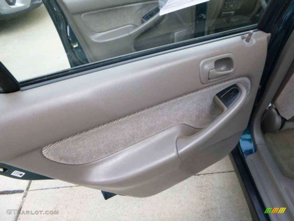 1997 Civic EX Sedan - Cypress Green Metallic / Beige photo #17