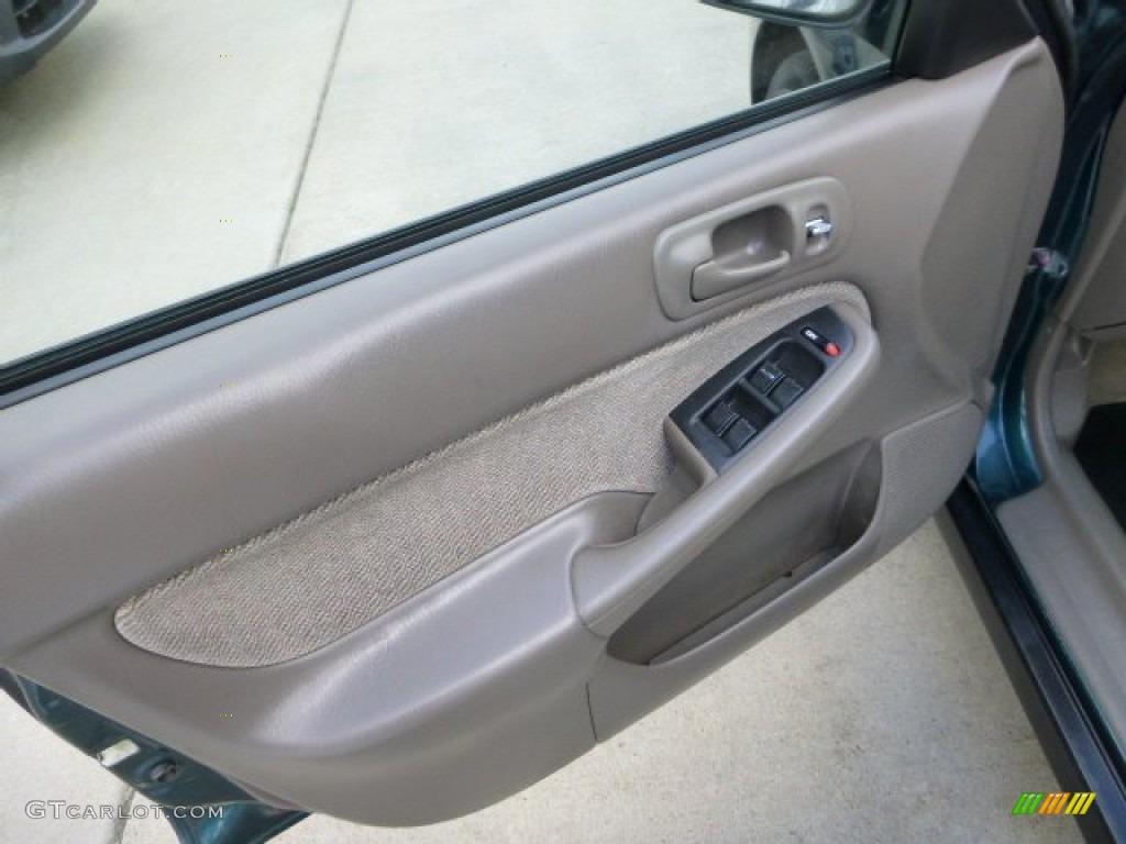 1997 Civic EX Sedan - Cypress Green Metallic / Beige photo #18