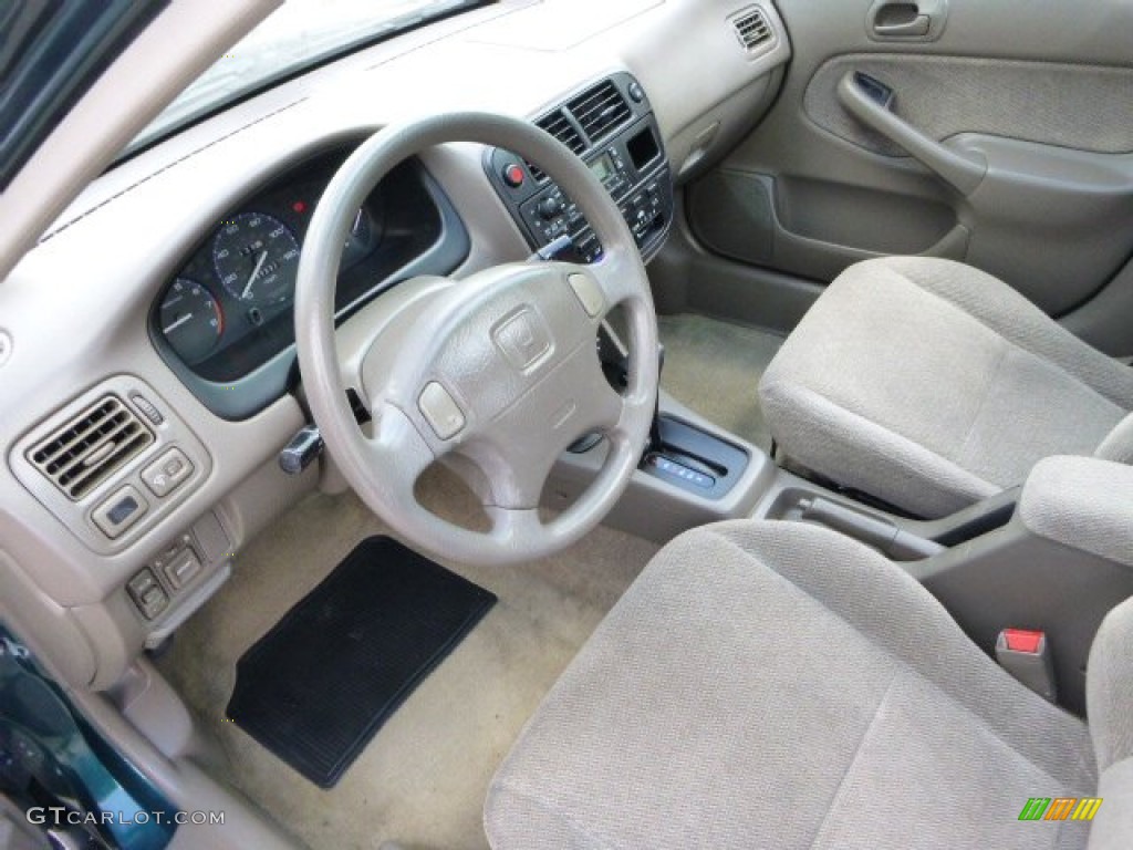 1997 Civic EX Sedan - Cypress Green Metallic / Beige photo #19