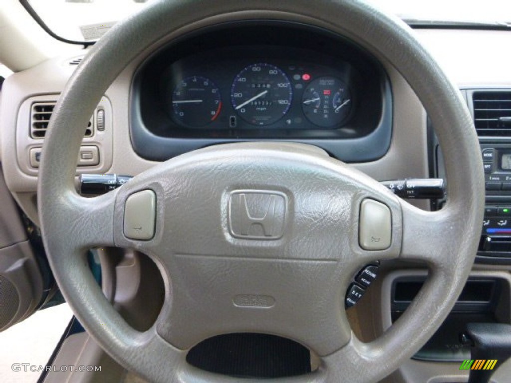 1997 Civic EX Sedan - Cypress Green Metallic / Beige photo #22