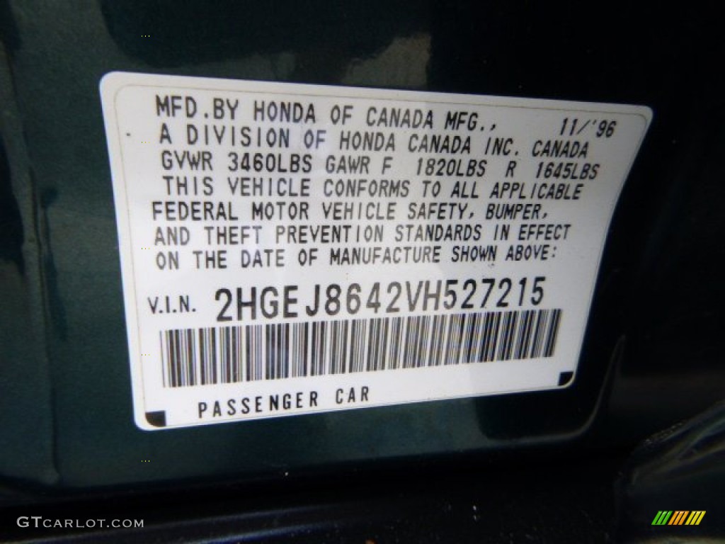 1997 Civic EX Sedan - Cypress Green Metallic / Beige photo #24