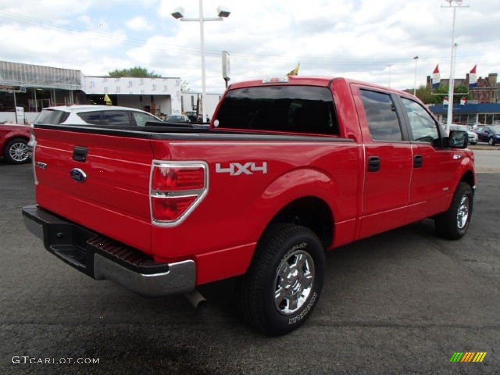 Vermillion Red 2012 Ford F150 XL SuperCrew 4x4 Exterior Photo #80976041