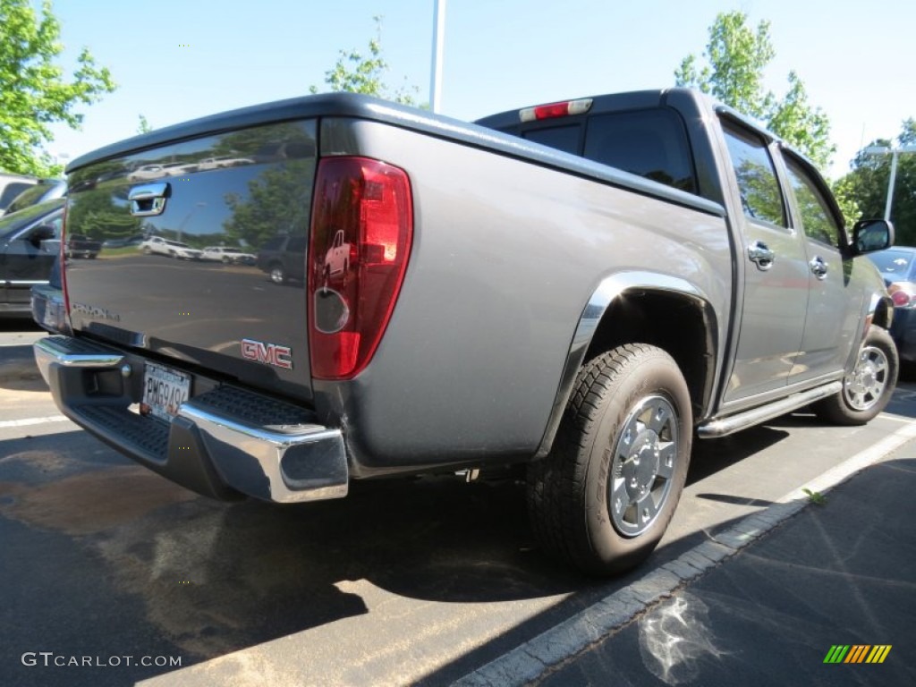 2008 Canyon SLE Crew Cab - Dark Steel Gray Metallic / Ebony photo #3