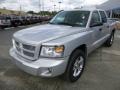 Bright Silver Metallic 2008 Dodge Dakota Sport Crew Cab 4x4 Exterior
