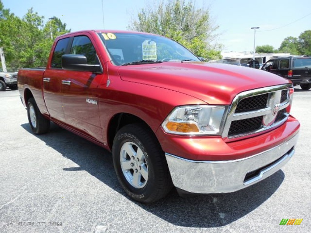 Inferno Red Crystal Pearl 2010 Dodge Ram 1500 SLT Quad Cab 4x4 Exterior Photo #80978063