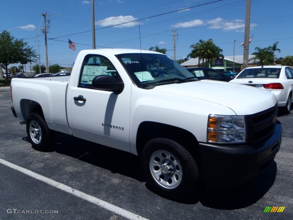 2013 Silverado 1500 Work Truck Regular Cab - Summit White / Dark Titanium photo #6