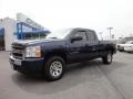 2010 Imperial Blue Metallic Chevrolet Silverado 1500 LS Extended Cab 4x4  photo #3